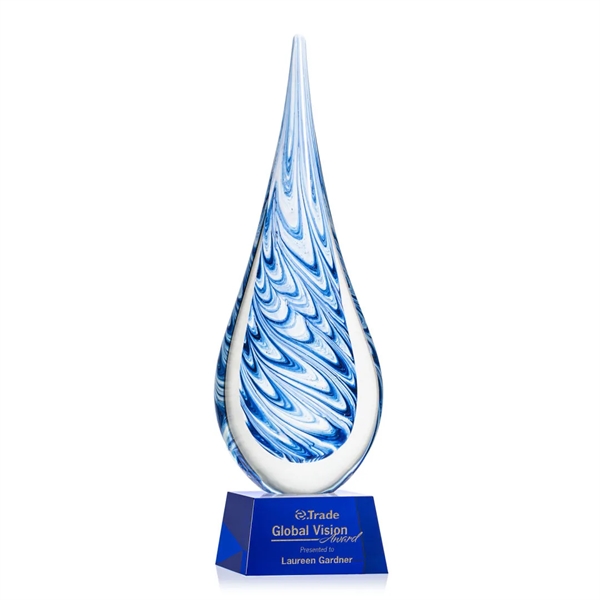 Unique swirls of blue and white make up the teardrop-shaped Marlin... from ASI 84592 St Regis Group / St Regis