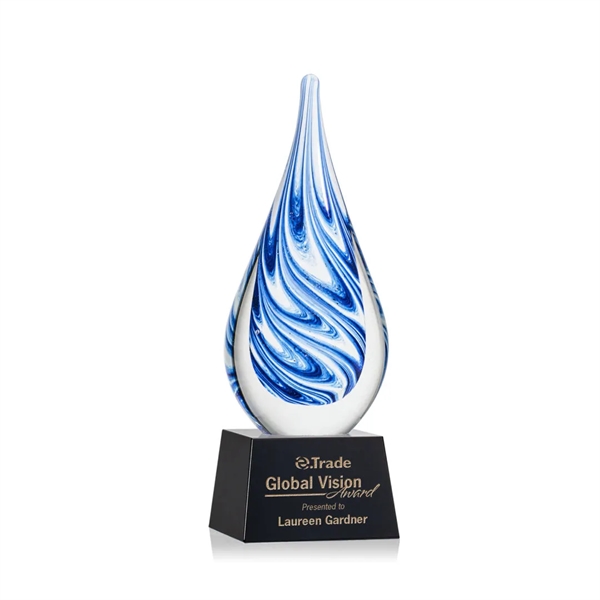 Unique swirls of blue and white make up the teardrop-shaped Marlin... from ASI 84592 St Regis Group / St Regis