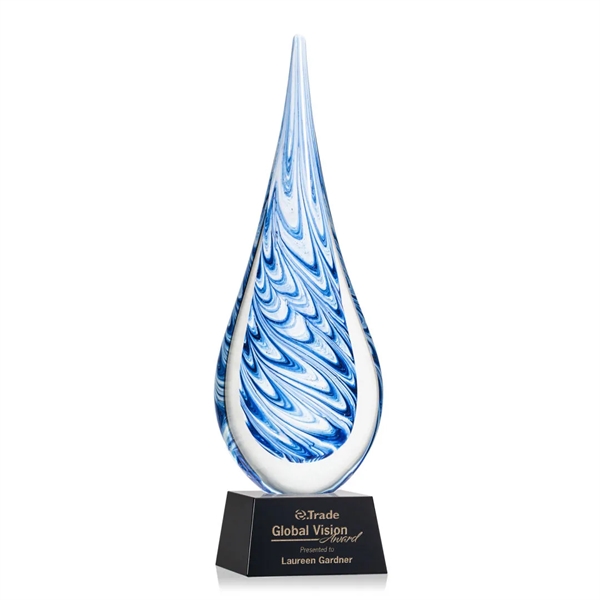 Unique swirls of blue and white make up the teardrop-shaped Marlin... from ASI 84592 St Regis Group / St Regis