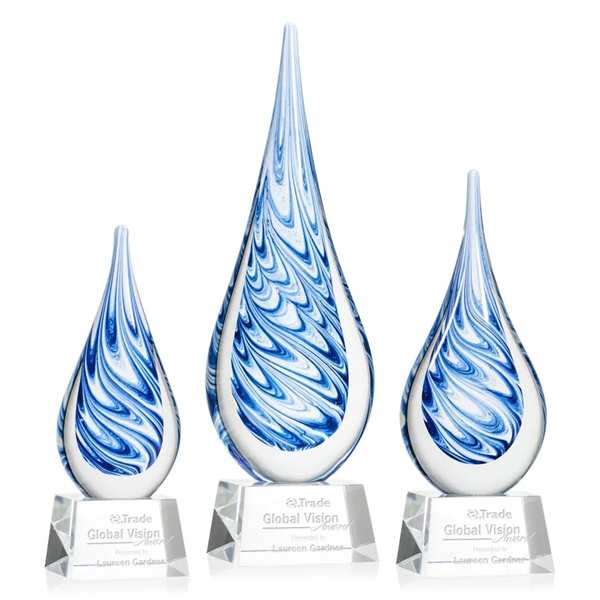 Unique swirls of blue and white make up the teardrop-shaped Marlin... from ASI 84592 St Regis Group / St Regis