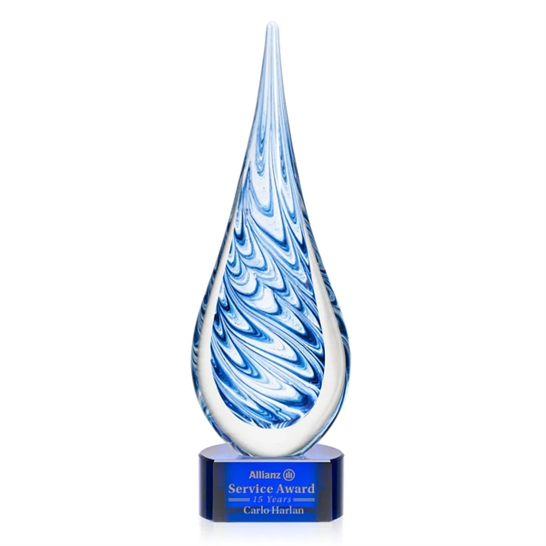 Unique swirls of blue and white make up the teardrop-shaped Marlin... from ASI 84592 St Regis Group / St Regis