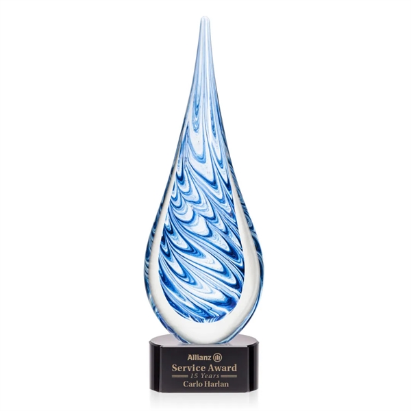 Unique swirls of blue and white make up the teardrop-shaped Marlin... from ASI 84592 St Regis Group / St Regis