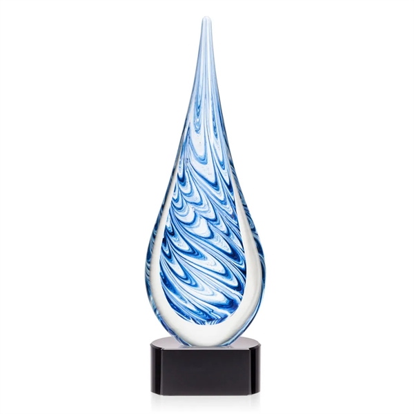 Unique swirls of blue and white make up the teardrop-shaped Marlin... from ASI 84592 St Regis Group / St Regis