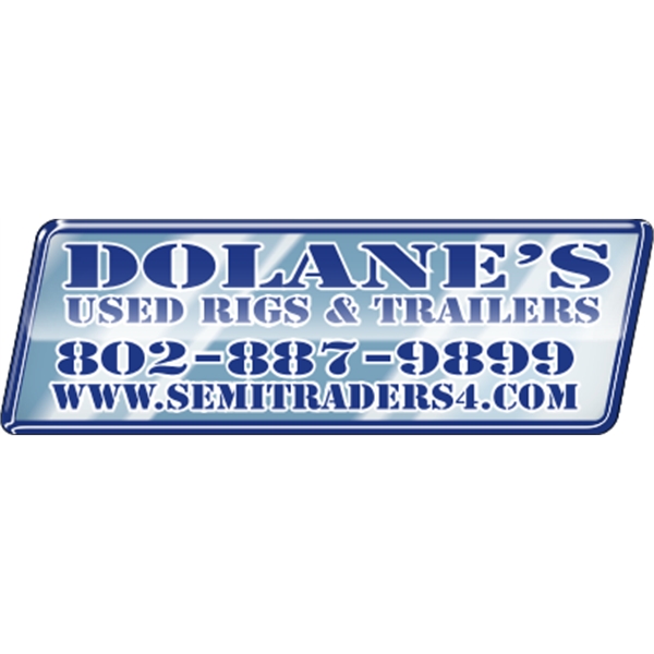 5.644" x 1.867" parallelogram shaped domed auto ad with permanent adhesive... from ASI 89910 Stouse, LLC