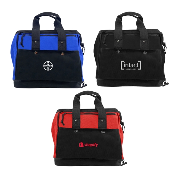 Deluxe Widemouth® Bag W/ Booster Cable Pocket... from ASI 63698 Justin Case®