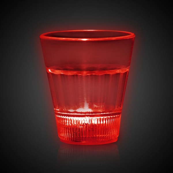 2 ounce acrylic plastic LED light up shot glasses with three... from ASI 42016 Brighter Promotions Inc