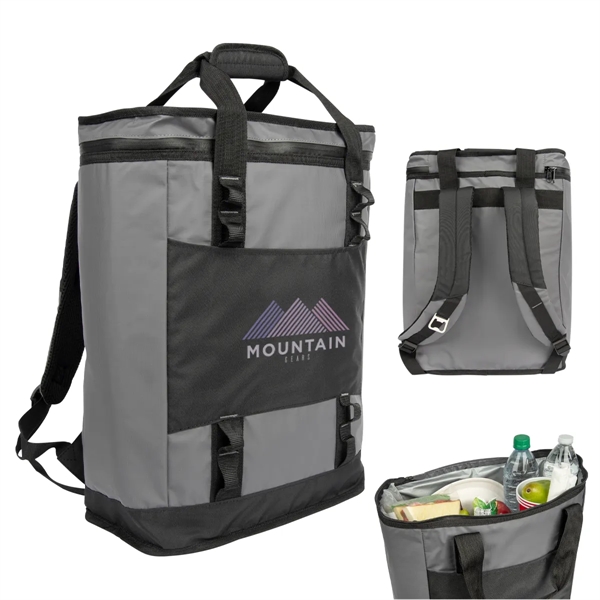 7.5" x 18" x 13" cooler backpack with PEVA lining, zip... from ASI 61125 Hit Promotional Products / Hit®
