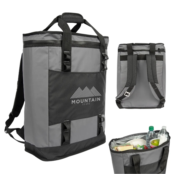 7.5" x 18" x 13" cooler backpack with PEVA lining, zip... from ASI 61125 Hit Promotional Products / Hit®
