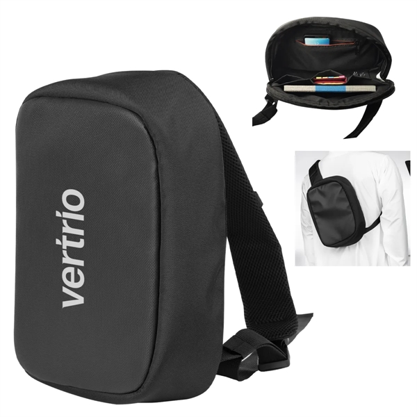 3" x 11" x 8" sling bag with zippered main compartment,... from ASI 61125 Hit Promotional Products / Hit®