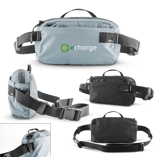 9.3"W x 11.6"H x 0.4"D fanny pack/waist bag with adjustable strap.... from ASI 61125 Hit Promotional Products / Hit®