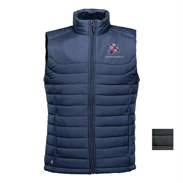 Men's vest with a water-repellent finish, quilted body and zippered pockets.... from ASI 61125 Hit Promotional Products / Hit®