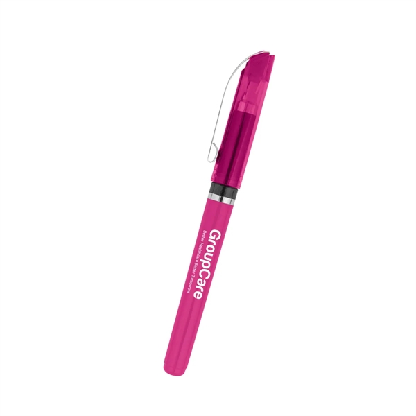 Gel pen with removable cap and pocket clip.... from ASI 61125 Hit Promotional Products / Hit®