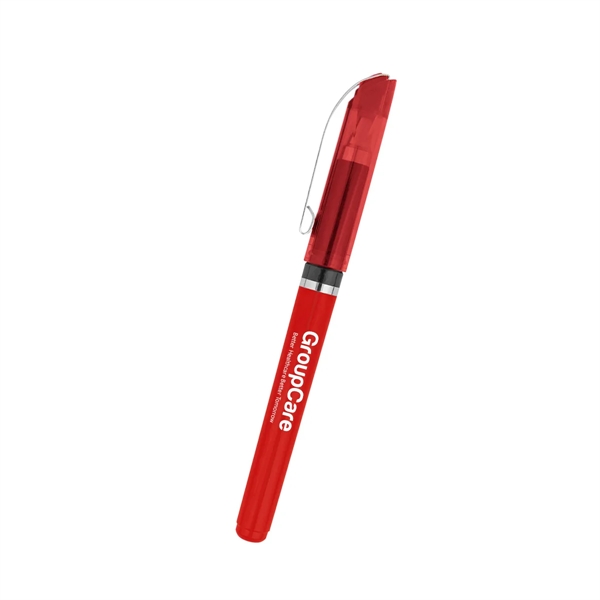 Gel pen with removable cap and pocket clip.... from ASI 61125 Hit Promotional Products / Hit®
