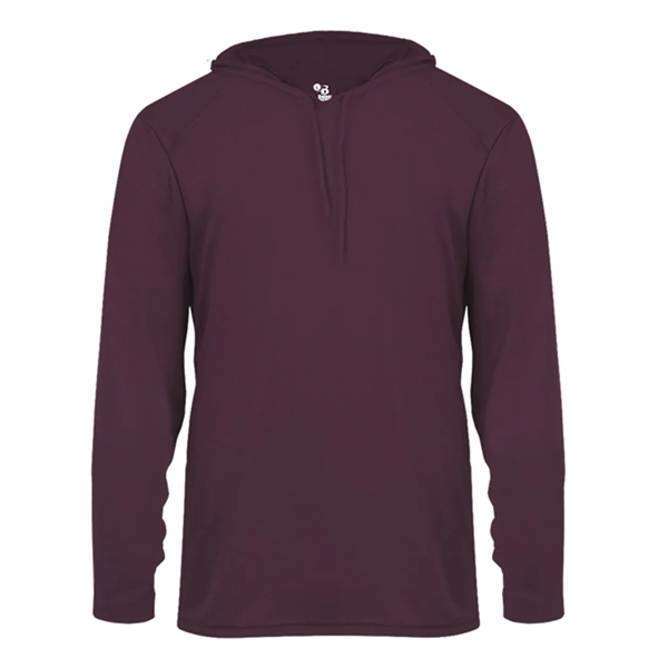Long-sleeve hooded t-shirt with drawcord... from ASI 84358 S&S Activewear