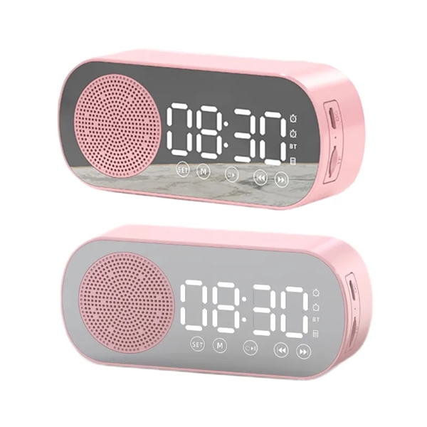 Alarm clock touch control wireless Bluetooth speaker plus 1 color silkscreen... from ASI 37218 Athena Promo (tm)