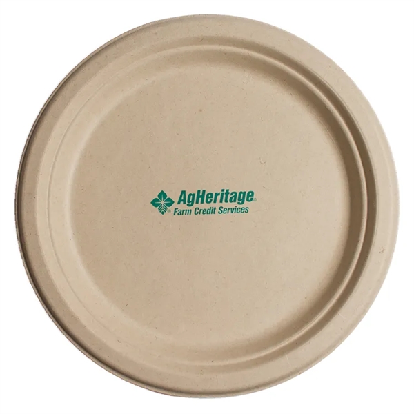 Dessert sized paper plate, Eco-friendly Kraft Compostable... from ASI 31490 Admatch Corporation