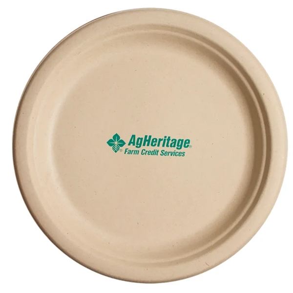 8.75" Round, Kraft Eco-Friendly & Compostable Paper Plate - Luncheon Size... from ASI 31490 Admatch Corporation
