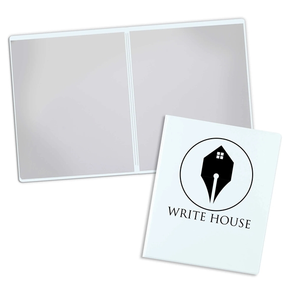 Two-pocket presentation folder made of vinyl with horizontal pockets at the... from ASI 54040 Fey Promo