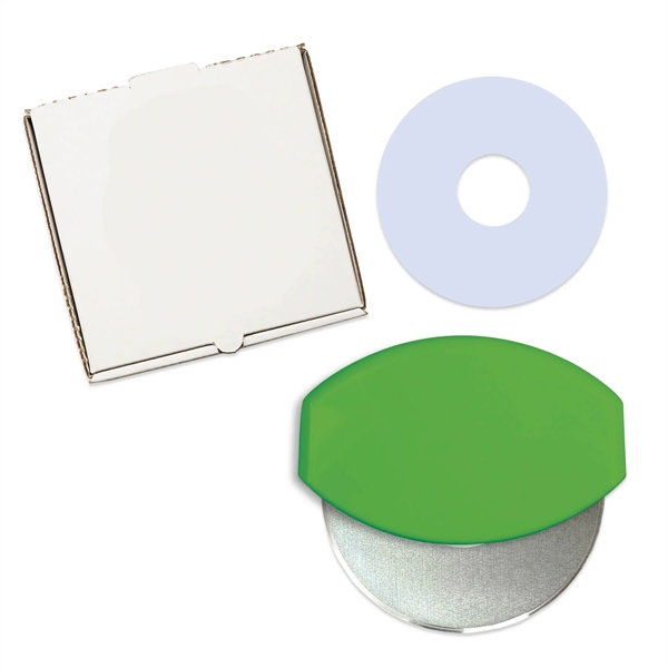 Pizza accessory set with gourmet pizza cutter, pizza box and coupon... from ASI 54040 Fey Promo / Mi Line by Fey