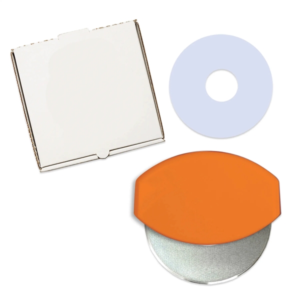 Pizza accessory set with gourmet pizza cutter, pizza box and coupon... from ASI 54040 Fey Promo / Mi Line by Fey