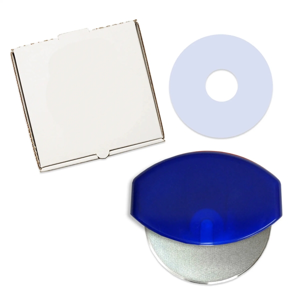 Pizza accessory set with gourmet pizza cutter, pizza box and coupon... from ASI 54040 Fey Promo / Mi Line by Fey