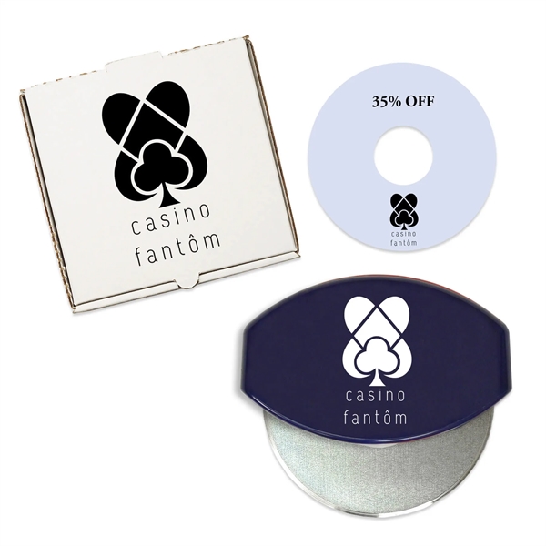 Pizza accessory set with gourmet pizza cutter, pizza box and coupon... from ASI 54040 Fey Promo / Mi Line by Fey