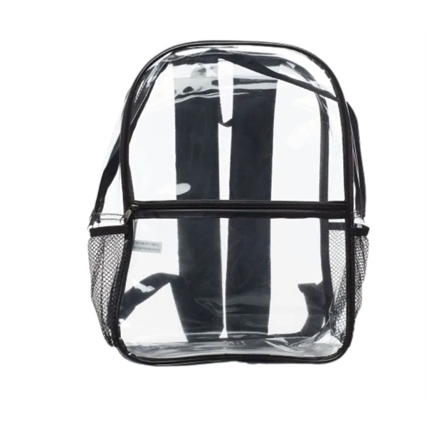 Clear PVC backpack with side mesh pocket plus free 1 color... from ASI 37218 Athena Promo (tm)