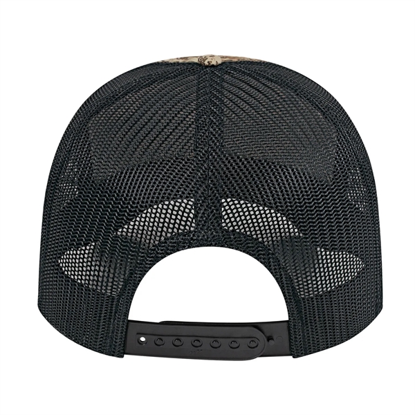 Mid profile six panel structured trucker cap.... from ASI 43792 Cap America Inc