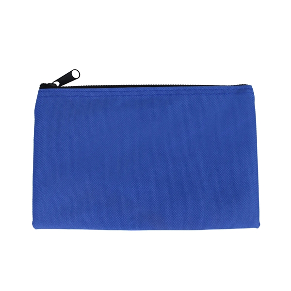 8.5" x 5.5" x 1" solid colored pouch with zipper.... from ASI 37980 Bagworld / BagWorld