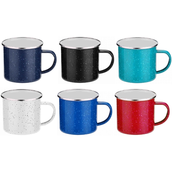 This 16 Oz. Camp Cup - Enamel With Stainless Steel Rim... from ASI 92868 US Poly Enterprise Inc / The Poly Line