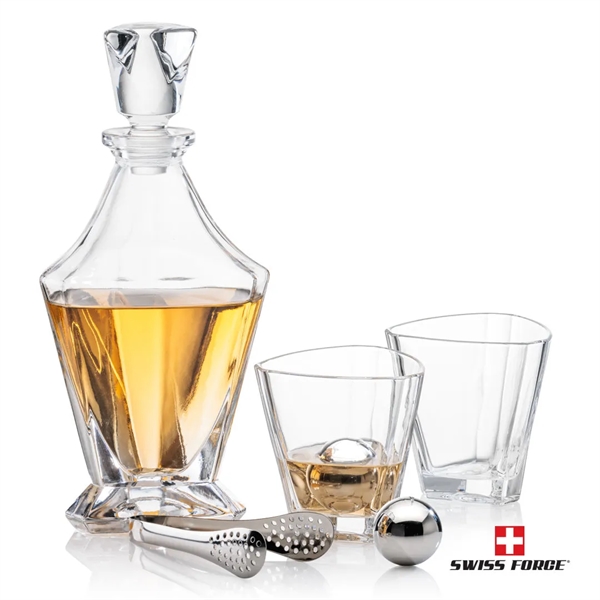 Your choice of Lead-Free Crystalline Decanter is paired with 2 matching... from ASI 84592 St Regis Group