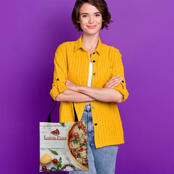 Durable flat tote with full color art on both sides. Perfect... from ASI 67557 LimeLight Ent