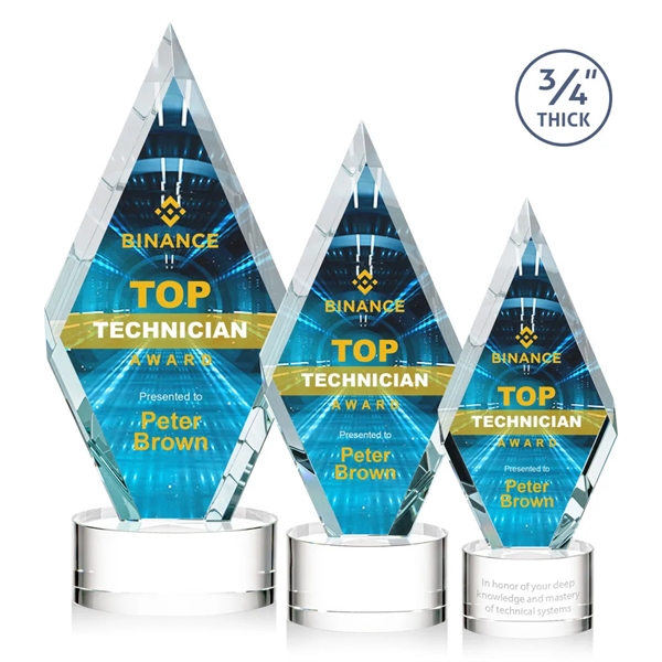 Richmond VividPrint™ Award on Marvel - Clear... from ASI 84592 St Regis Group / St Regis