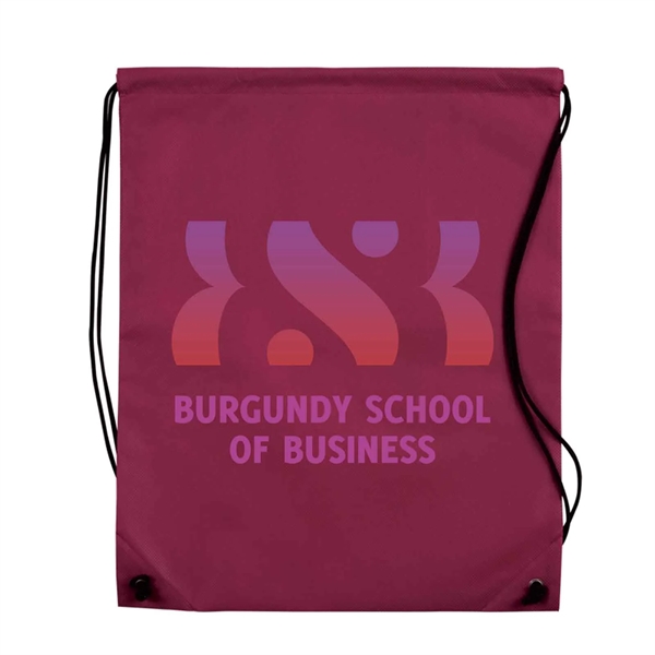 17.5" x 14.5" x 0.125" 80GSM non-woven polypropylene drawstring cinch backpack.... from ASI 63549 Jornik Manufacturing Corp / Jornik