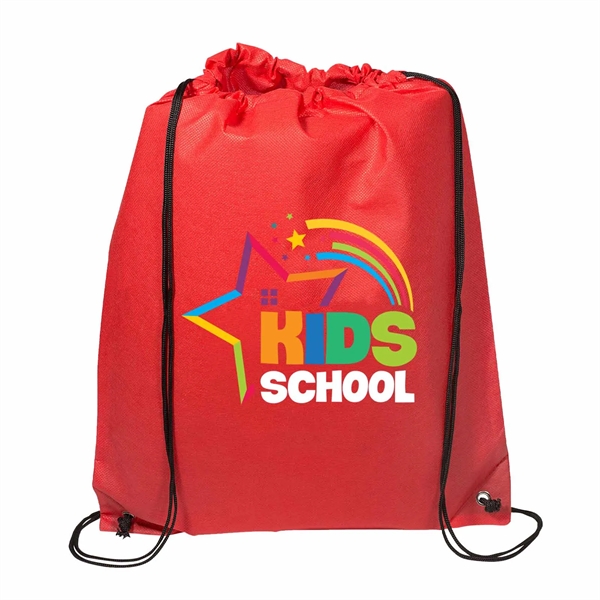 17.5" x 14.5" x 0.125" 80GSM non-woven polypropylene drawstring cinch backpack.... from ASI 63549 Jornik Manufacturing Corp / Jornik