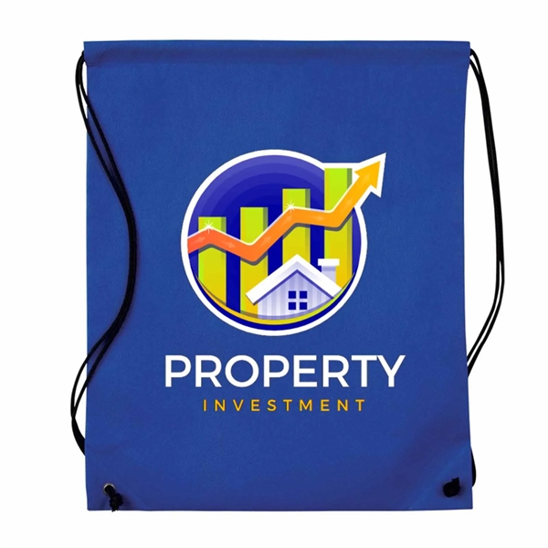 17.5" x 14.5" x 0.125" 80GSM non-woven polypropylene drawstring cinch backpack.... from ASI 63549 Jornik Manufacturing Corp / Jornik