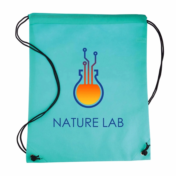 17.5" x 14.5" x 0.125" 80GSM non-woven polypropylene drawstring cinch backpack.... from ASI 63549 Jornik Manufacturing Corp / Jornik