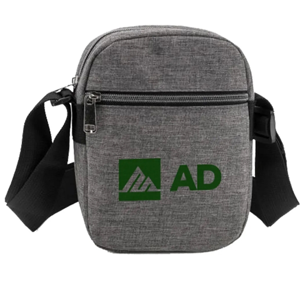 Heather Dual Zipper Sling Bag... from ASI 31517 Admart Products / Admart Line