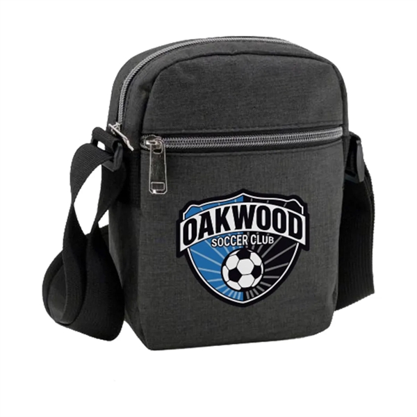 Heather Dual Zipper Sling Bag... from ASI 31517 Admart Products / Admart Line