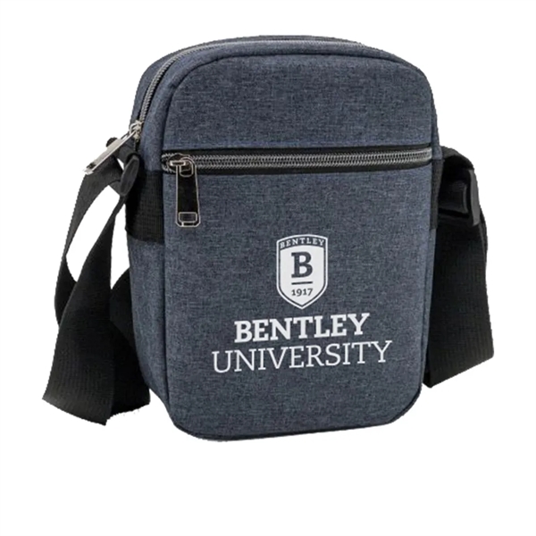 Heather Dual Zipper Sling Bag... from ASI 31517 Admart Products / Admart Line