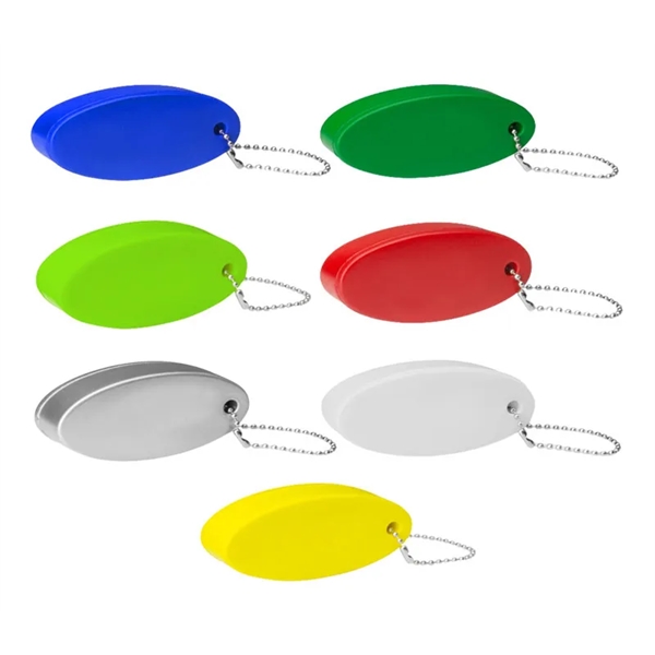 Oval floater keychain plus 1 color silkscreen imprint on 1 location... from ASI 37218 Athena Promo (tm)