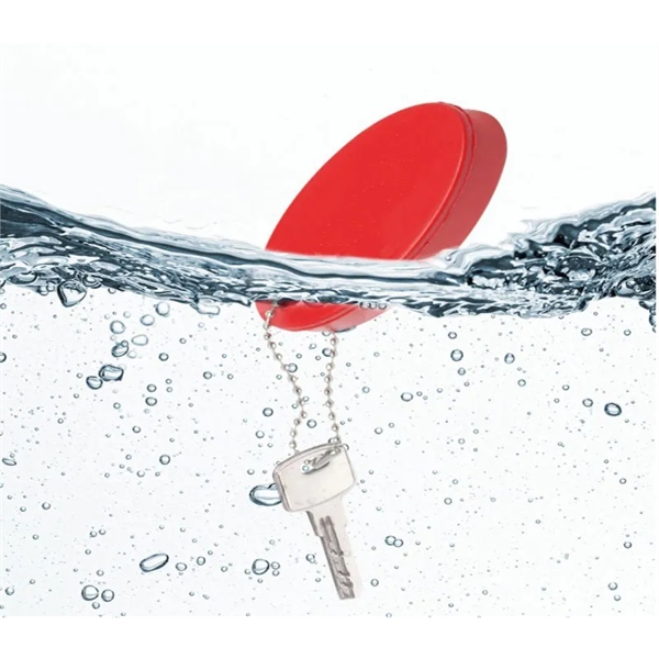 Oval floater keychain plus 1 color silkscreen imprint on 1 location... from ASI 37218 Athena Promo (tm)