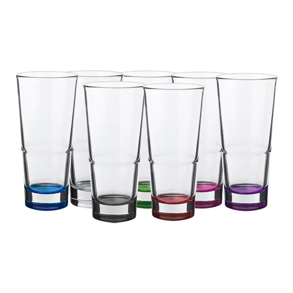 Clear highball glasses with 15 oz. capacity plus 1 color silkscreen... from ASI 37218 Athena Promo (tm)