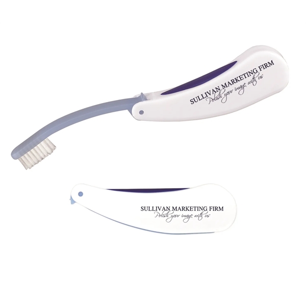 The fold-away toothbrush is designed for easy open and close brushing... from ASI 38980 Bay State Specialty Co