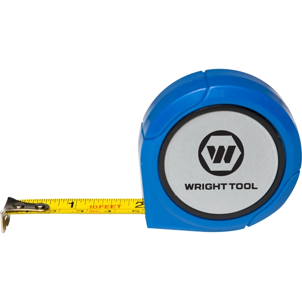 Spinning tape measure with 10' metal tape and a magnetic back.... from ASI 54100 Fields Manufacturing Inc / TargetLine®