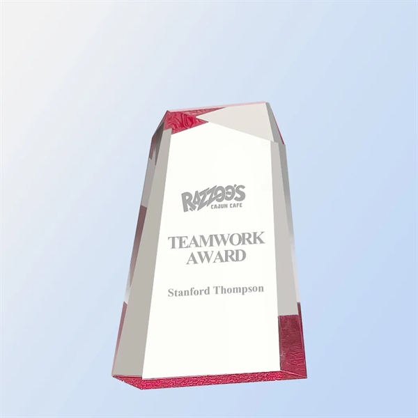 Acrylic Red Mesa Award... from ASI 31517 Admart Products / Admart Line