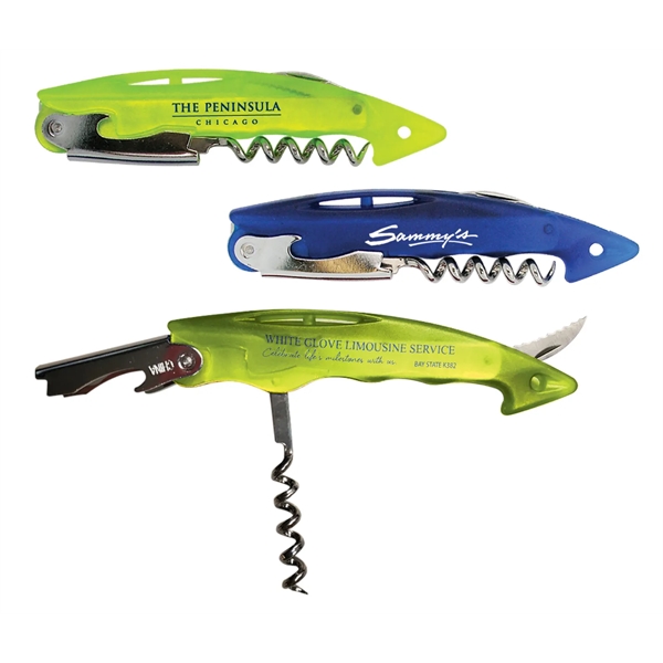 Let the celebration begin with the Celebration Corkscrew. Includes serrated blade.... from ASI 38980 Bay State Specialty Co