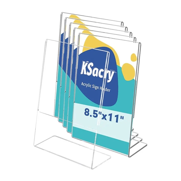 Table top clear acrylic display holder stand plus free full color... from ASI 37218 Athena Promo (tm)