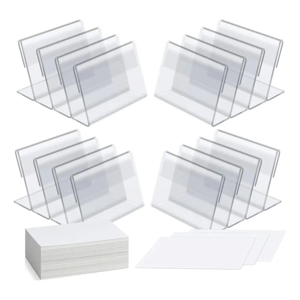 Table top clear acrylic display holder stand plus free full color... from ASI 37218 Athena Promo (tm)