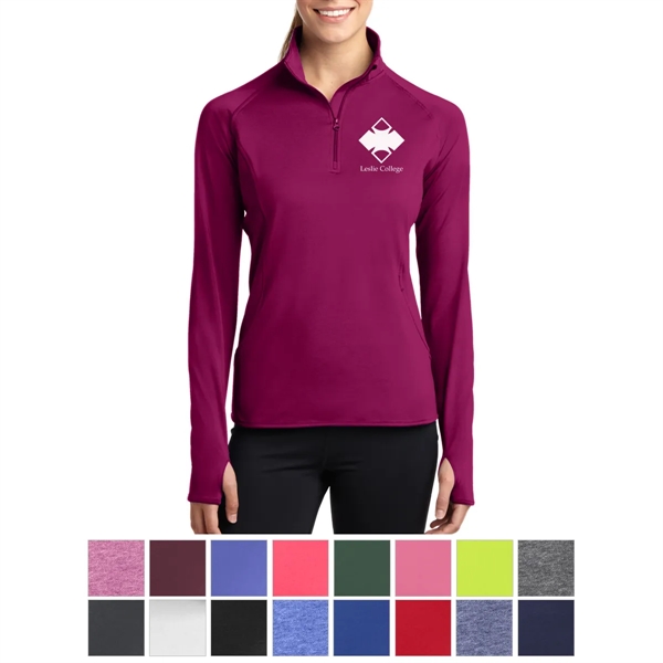 Women's jacket with a brushed backing, moisture control, chin guard, cadet... from ASI 61125 Hit Promotional Products